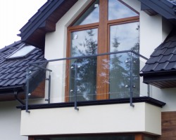 Balustrady szklane