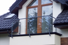 Balustrady szklane