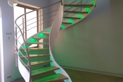 schody metalowo drewniane