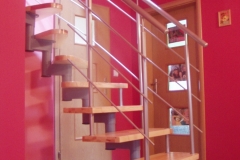 schody metalowo drewniane